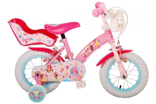 Disney Princess Children's Bicycle - Girls - 12 Inch - Pink - Two Hand Brakes