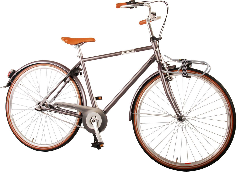 VOLARE Lifestyle Jongensfiets Tiener 48 cm lage zadelstandGrijs 3 versnellingen