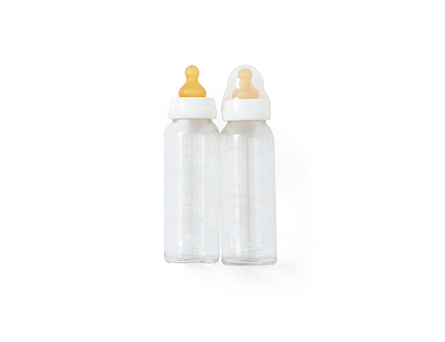 Hevea Glazen zuigflessen 240ml