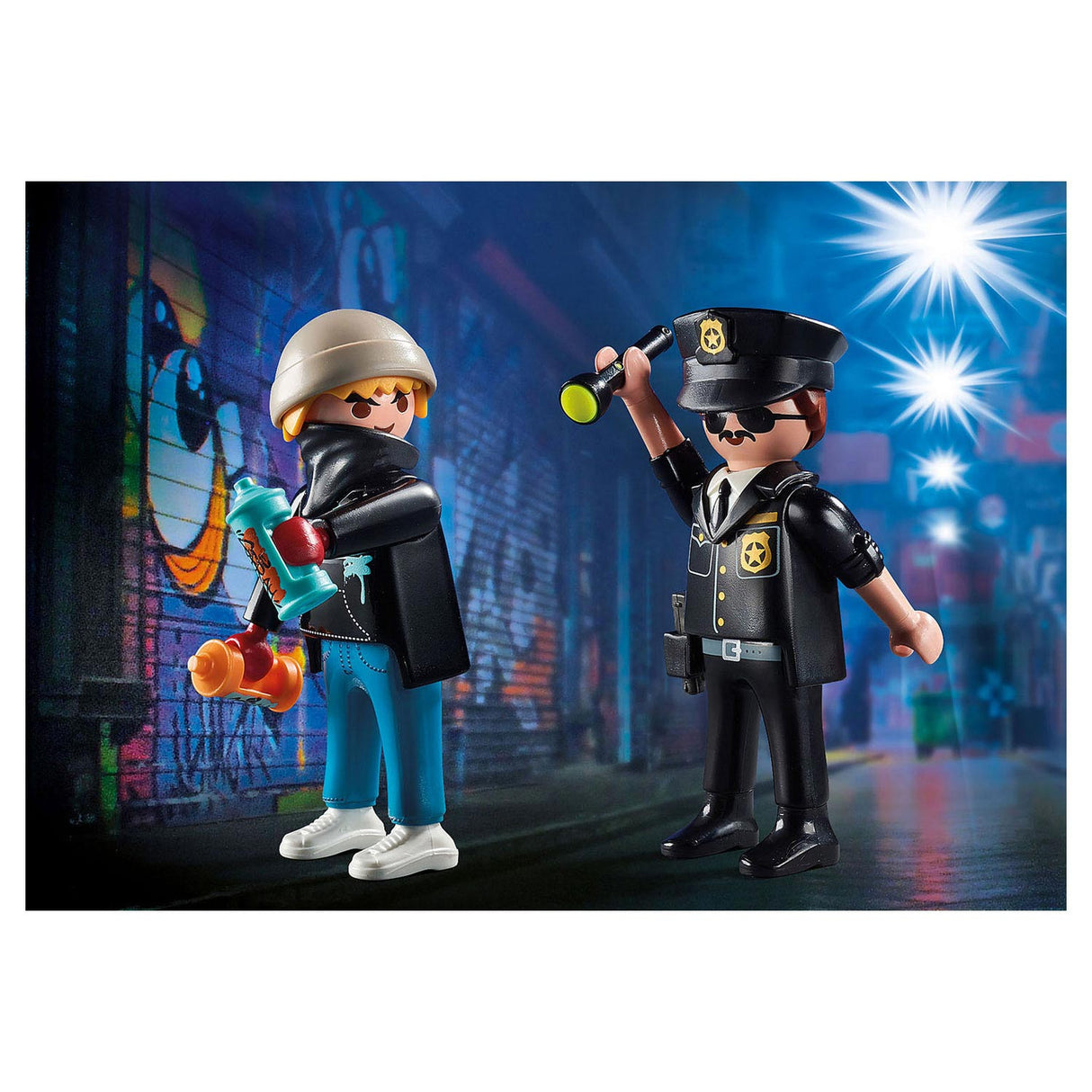 Playmobil City Action Duopack policijski agent in Sproeier 70822