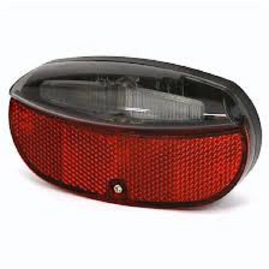 Rear light LED batteries 80 mm red