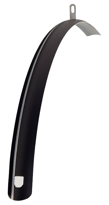 SKS přední blatník 28 palců plast 40 mm Matt Black Silver Trim