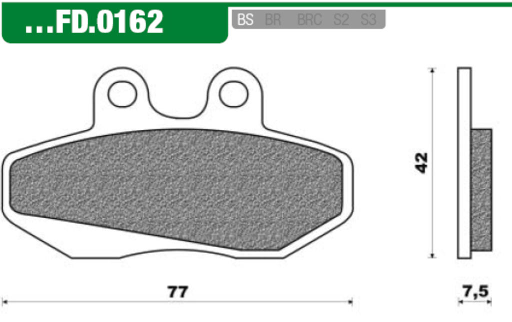 NOUVEAUX BLACES DE FREIN SET FD0162