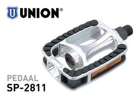 Union pedalen sp-2811 aluminium antislip zilver