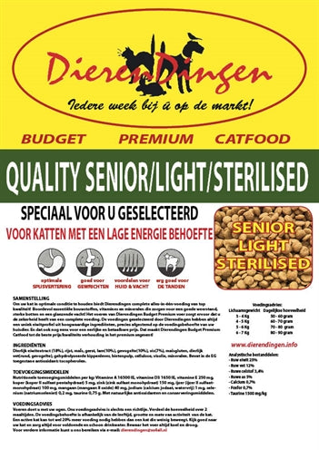 Budget Premium Catfood Quality Senior Light Sterilized