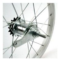 Hënneschter Rad 16 (305) Alu Standard Brems Hub Silver