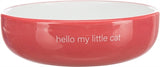 Trixie Food Bowl Bere Bin Bin Cat Flat Naso Red White