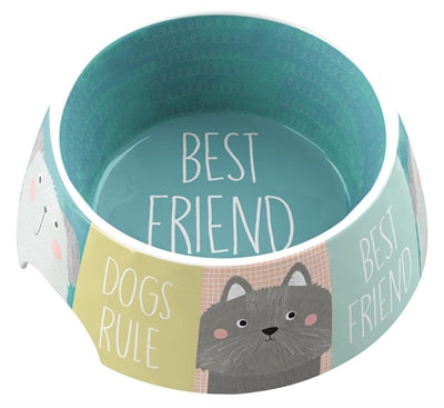 Tarhong Voerbak best friends forever melamine multi