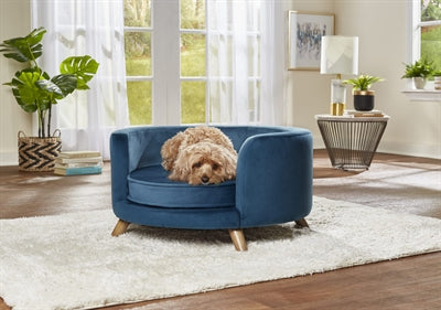 Enchanted Pet Enchanted Dog Basket Sofa Rosie Peacock Blue