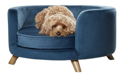 Enchanted Pet Enchanted Dog Basket Sofa Rosie Peacock Blue