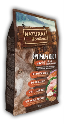 Natural woodland Optimum mini medium breed diet