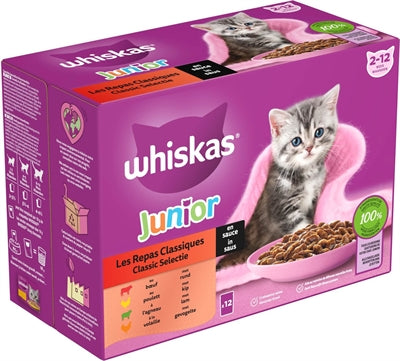 Whiskas Multipack Pouch Junior Selection Meat in Sauce