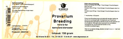 The Green Os Provarium Breeding Hond Kat