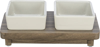 Trixie Food Bowl Dog Set CityStyle Ceramic Grey Brown