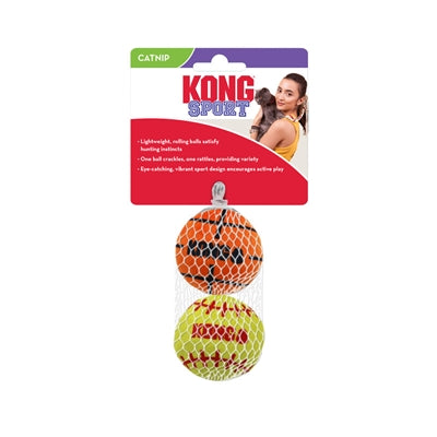 Kong Cat Sport Balls s catnip assorti