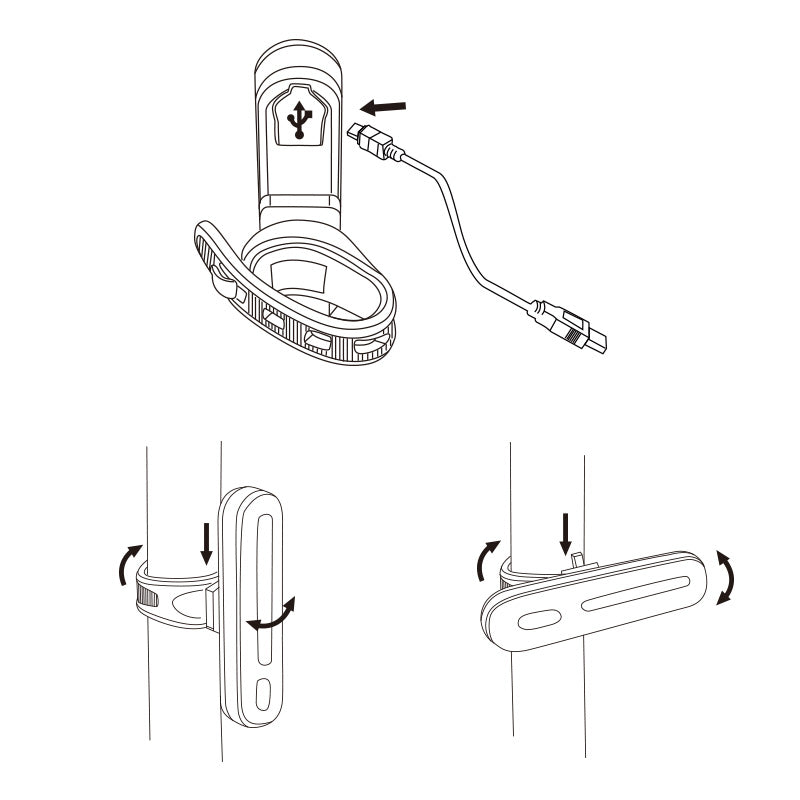 Achterlicht USB Capsule XL