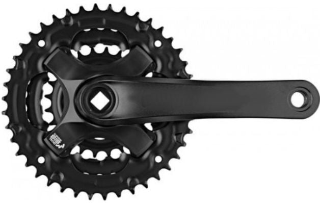 Samox Crankset 170 mm Triple 48 38 28 T Mat Black 4 mm