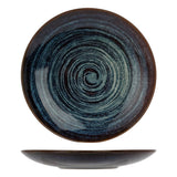 Cosy Trendy Cosy Trendy Dessertbord Atlantis 6 st cirkelpatroon Ø21,5 cm blauw