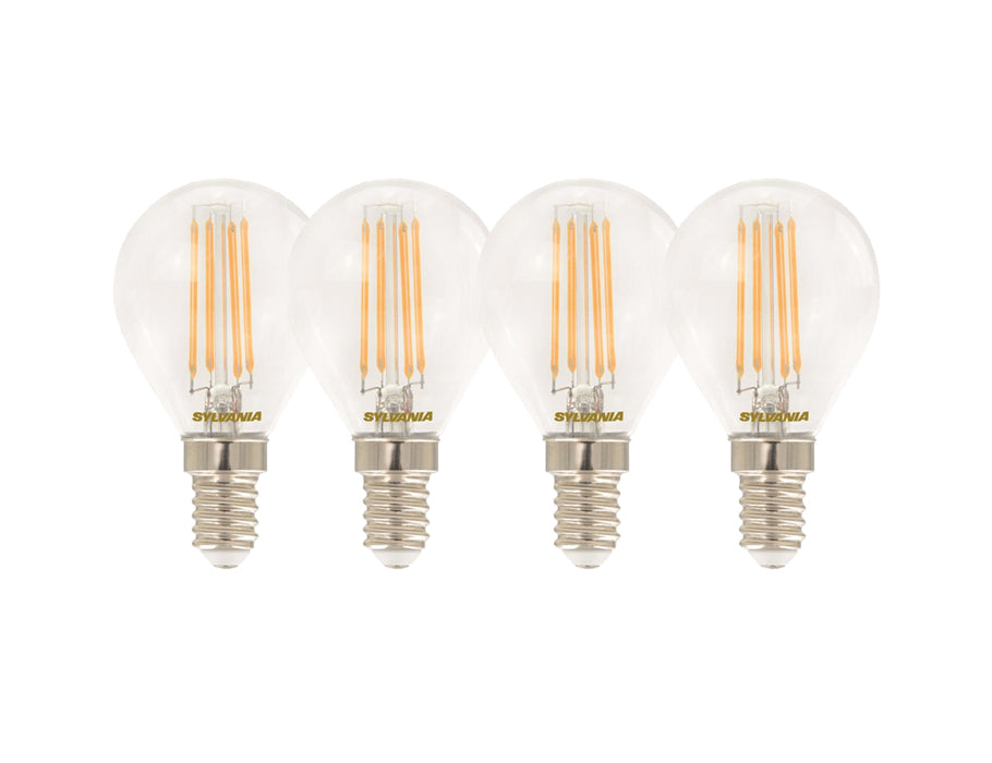 Sylvania Led Lamp E14 470 LM Bullet Clear 4 pieces