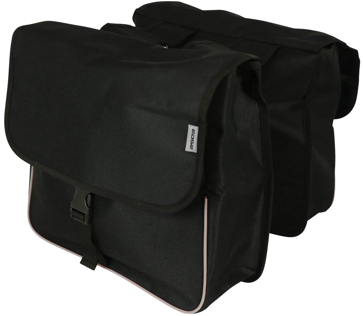 Edge Doppelfahrradbeutel Basic Shopper 32 Liter 32 x 38 x 13 cm (2x) Schwarz