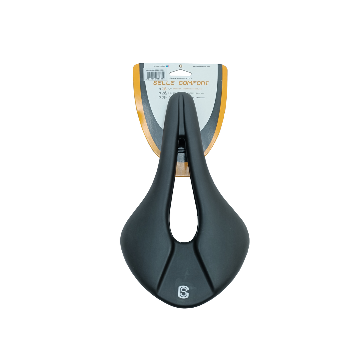 Selle Comfort Comfort Saddle Race. Dolžina 26,5 cm širine 14,5 cm brez pramena