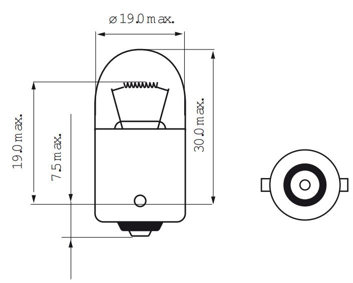 Bosma svetilka 6V-10W BA15S