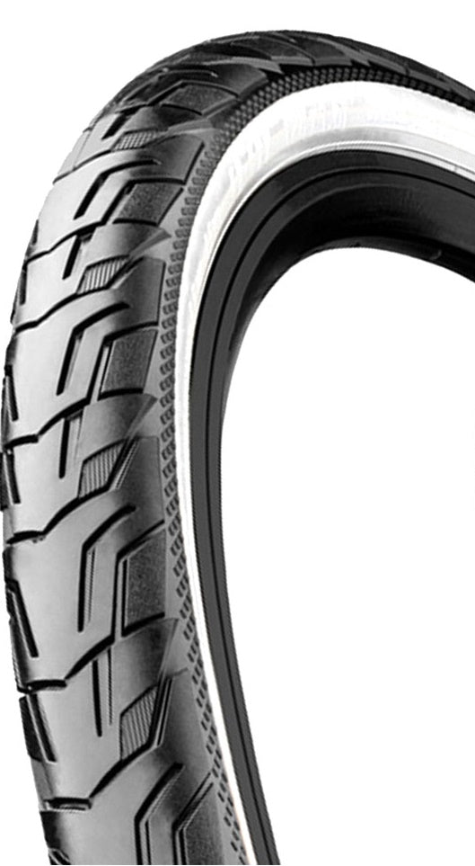 Continental Tire Ride City 28x1.75 (47-622) Reflejo blanco negro