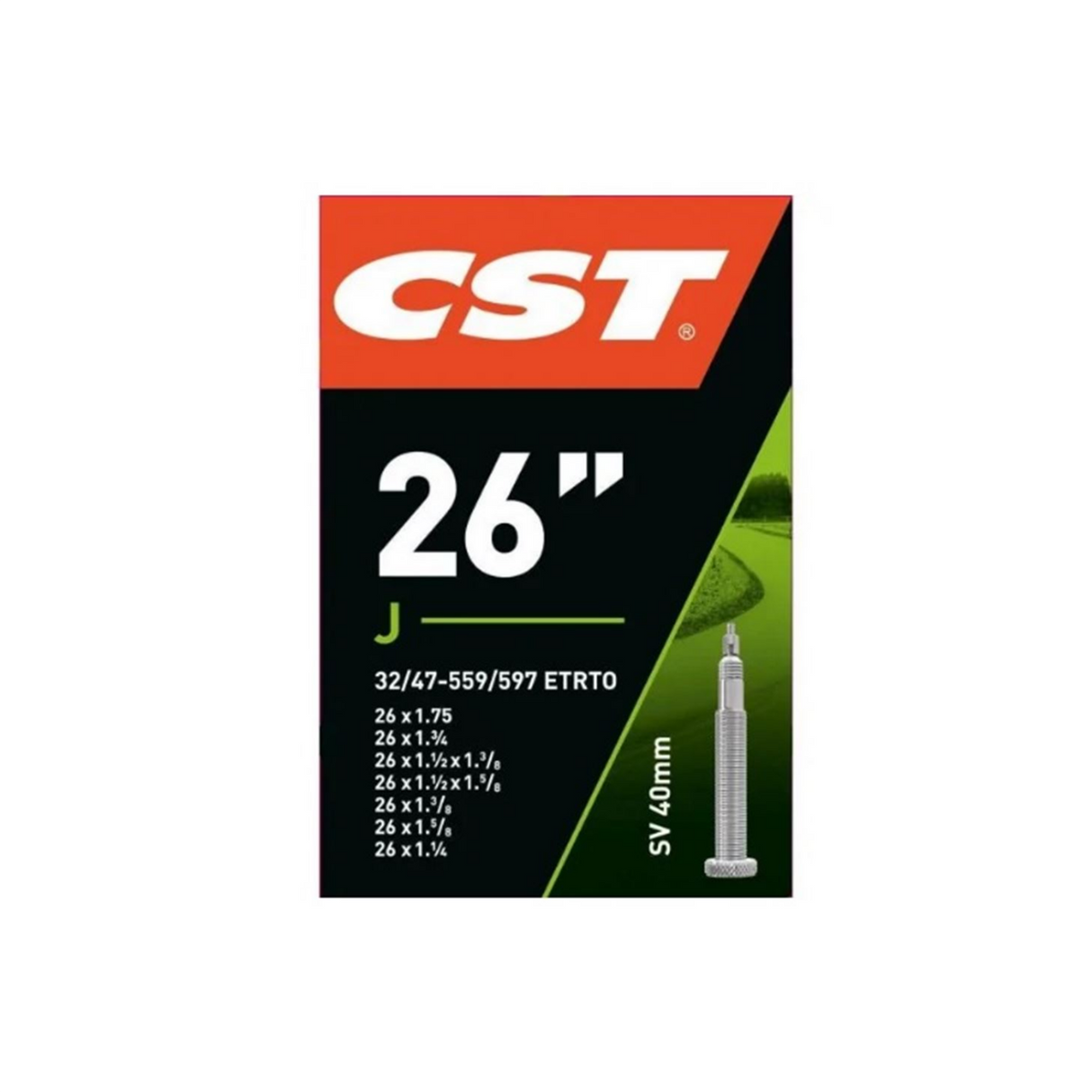 CST INNEREN Réier 26 x1.75-1 1 4 Espo 37-559 597, Ventve: Presta Fransa Fransure