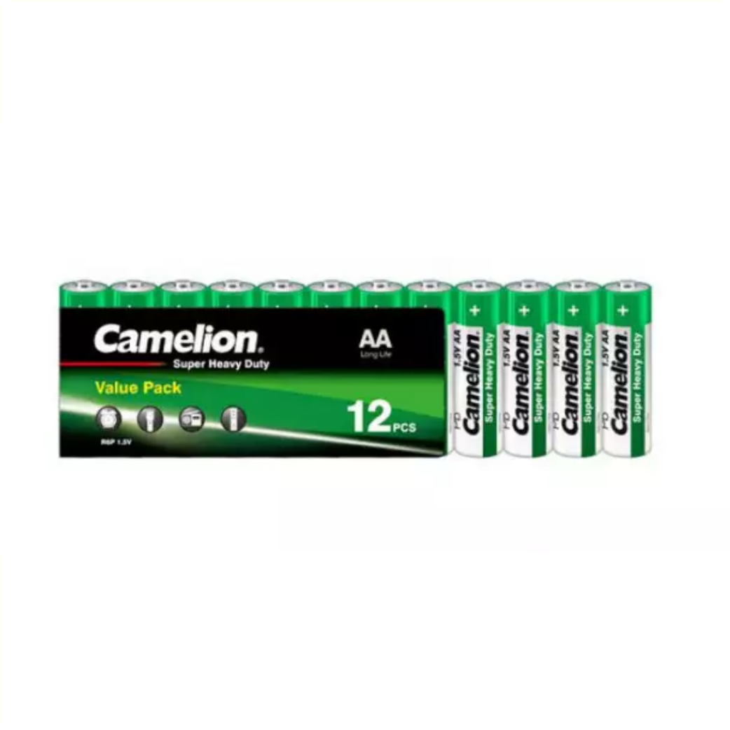 Camelion AA Zink-Carbon Batteries per 12