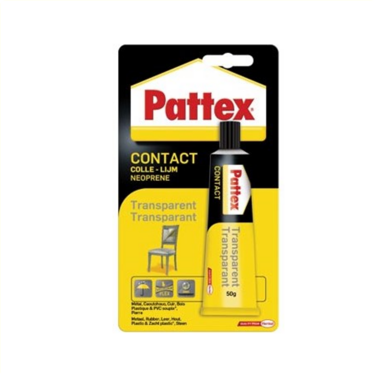 Colle contact Patex 50gr transparente