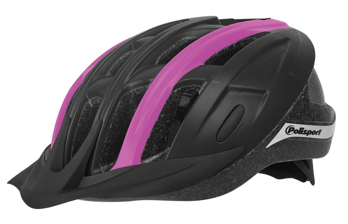 Pol Ride dans le casque de vélo M 54-58 cm Black Fuchsia