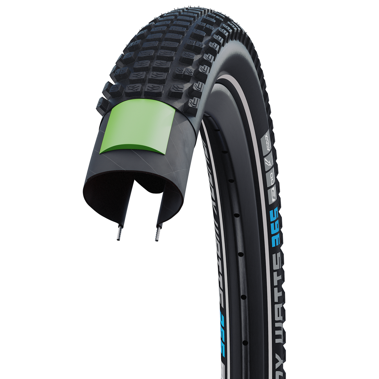 Schwalbe Johnny Watts 365 Raceguard Folding Band 27.5x2.60 (65-584) Black Reflex