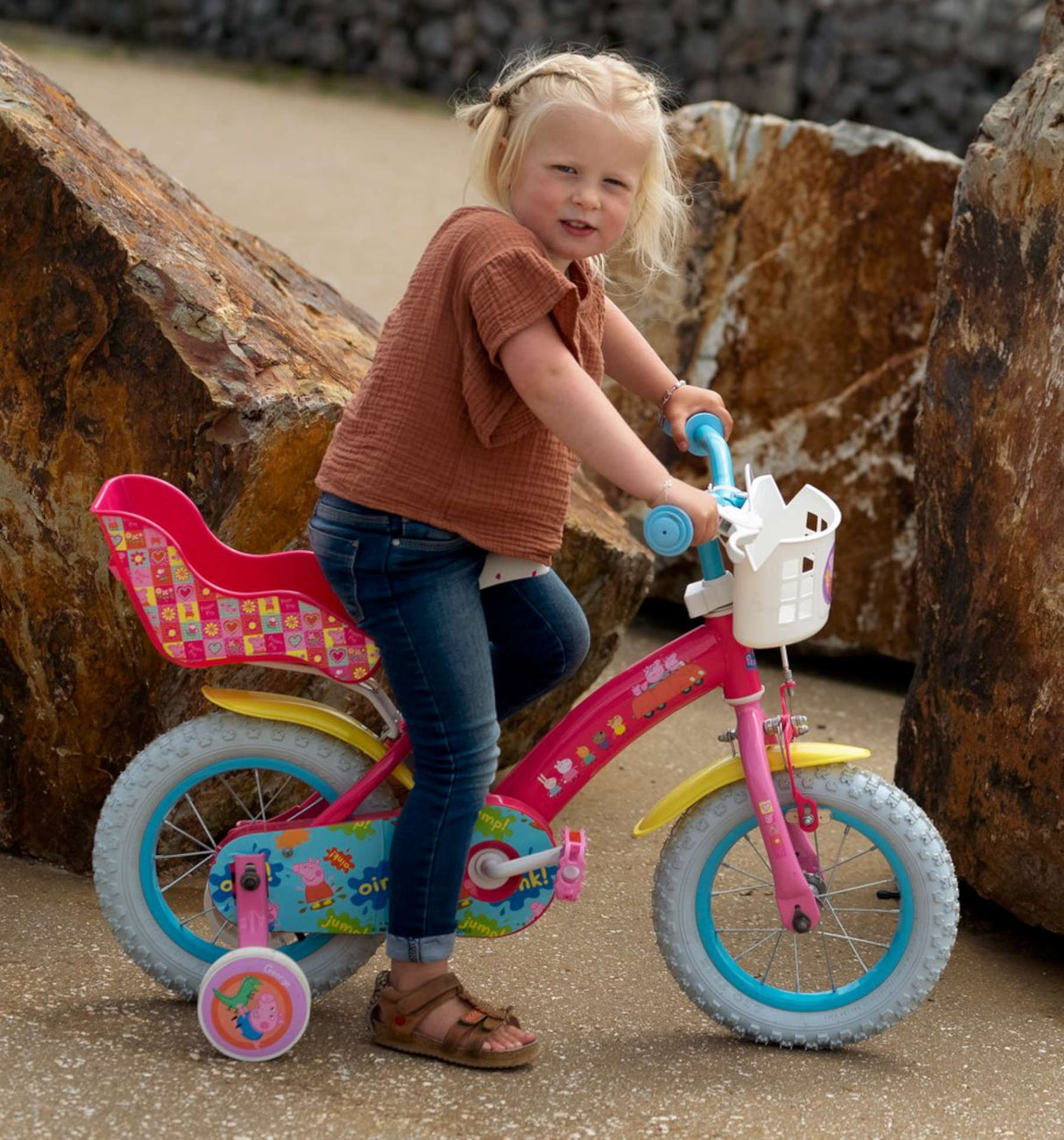 Peppa Pig Kinderfiets Meisjes 12 inch Roze