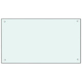 VidaXL Spatscherm keuken 90x50 cm gehard glas wit