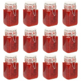 VidaXL Jampotten met sluiting 12 st 260 ml glas
