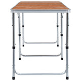VidaXL Campingtafel inklapbaar 240x60 cm aluminium