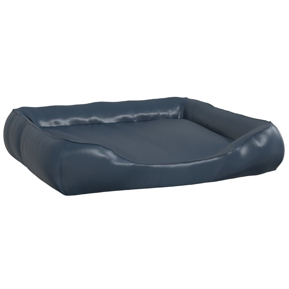VidaXL Hondenmand 80x68x23 cm kunstleer donkerblauw
