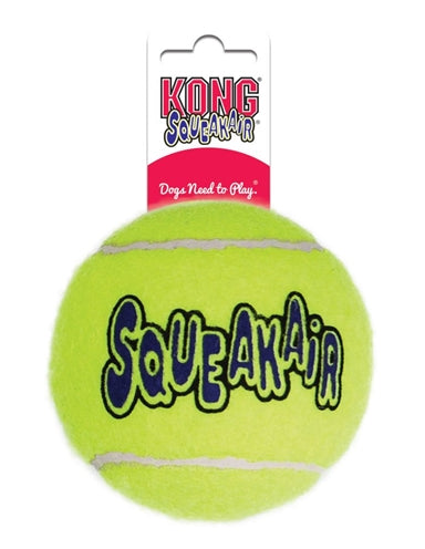 Kong Squeakair Tennis Kugel Giel mat Piep