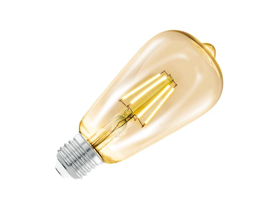 Lámpara LED de Eglo E27 220 LM ST64 Rustique Amber 2200K