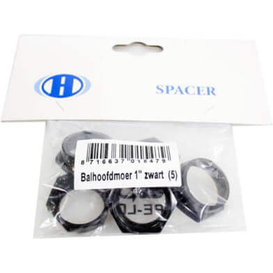 Ball head Boven nut 1 inch black (5)