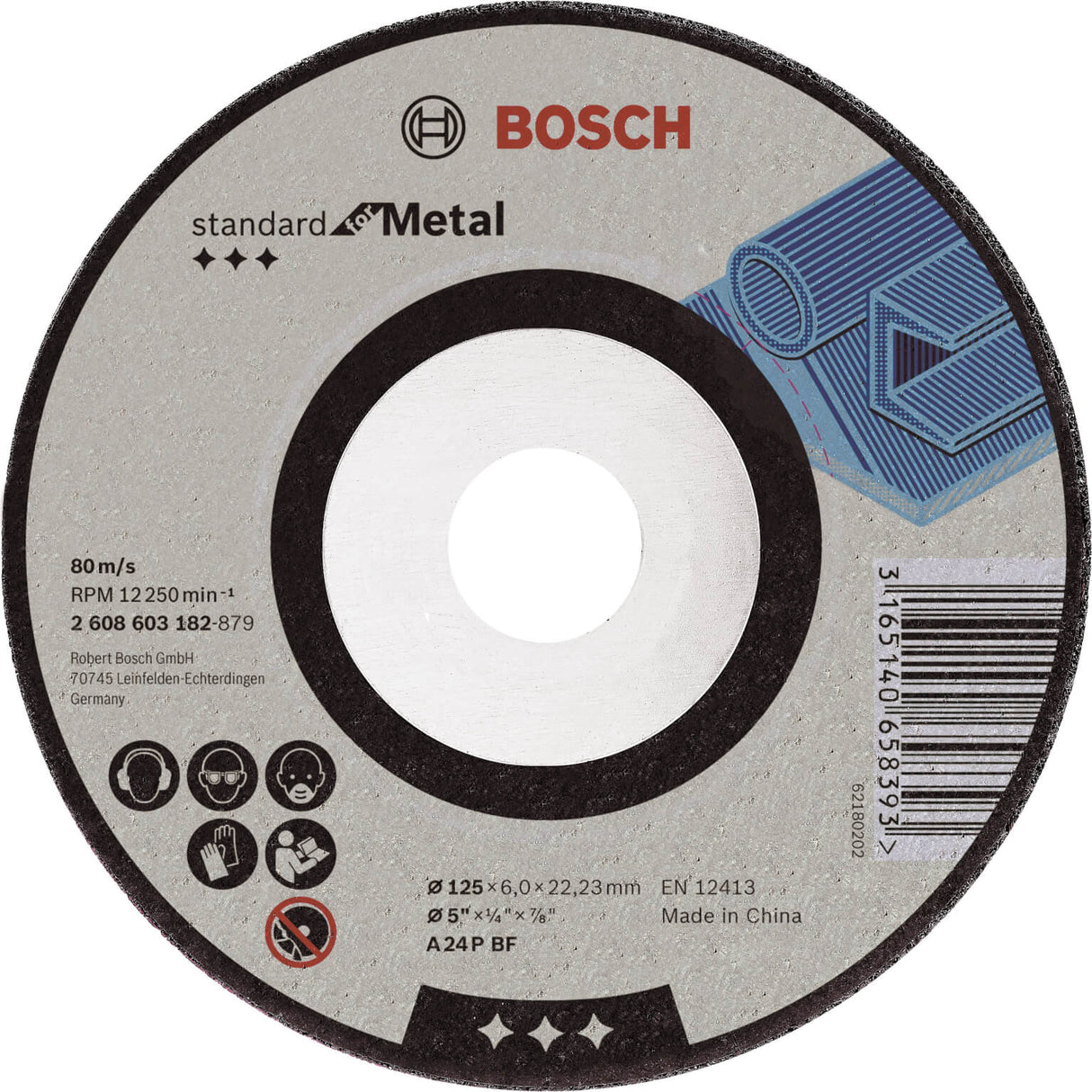 Bosch Professional Fleckenschale 125 mm gebogen