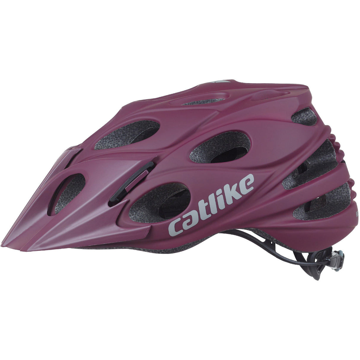 BUZAGLO MTB Helm liść rozmiar L 58-60CM Burgundia