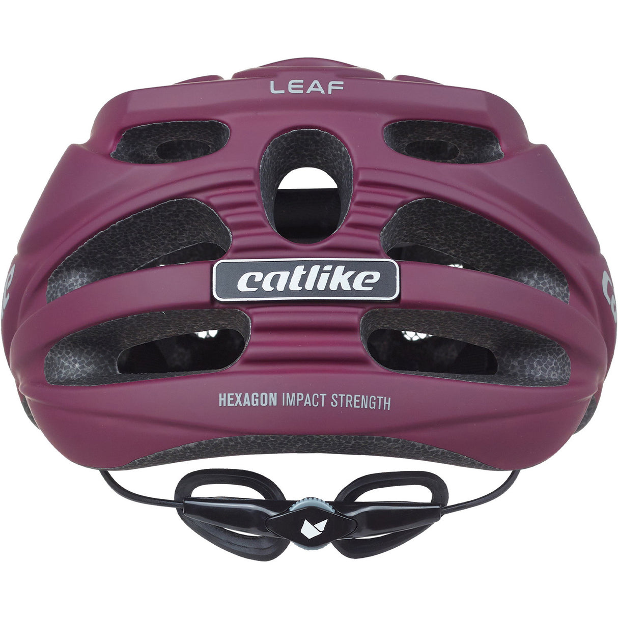 BUZAGLO MTB Helm liść rozmiar L 58-60CM Burgundia