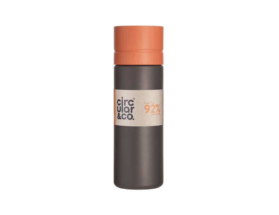 Circular Co. Circular Bottle 600 ml Zwart Oranje