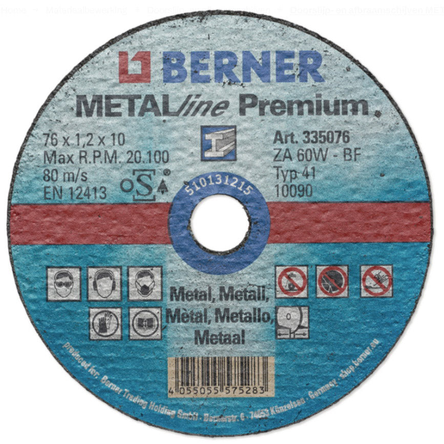 Berner Door Dems Metall Metallin Premium 76mm (25st)