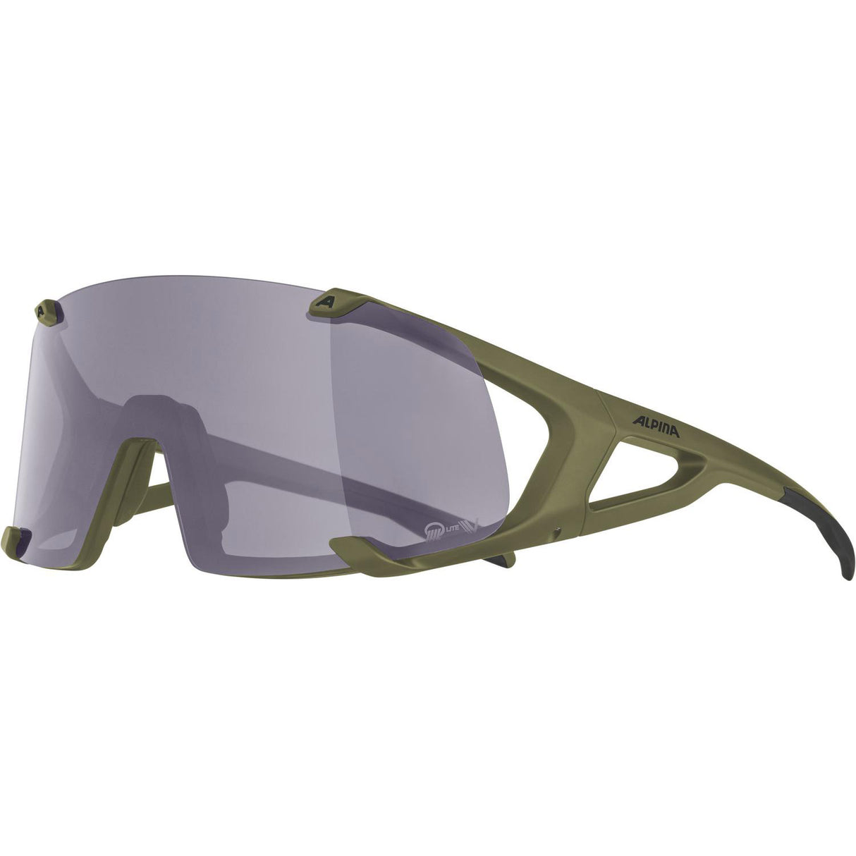 Gafas de ropa deportiva olímpica Hawkeye Q-Lite v Fogstop Olive Purple Cat.1-3