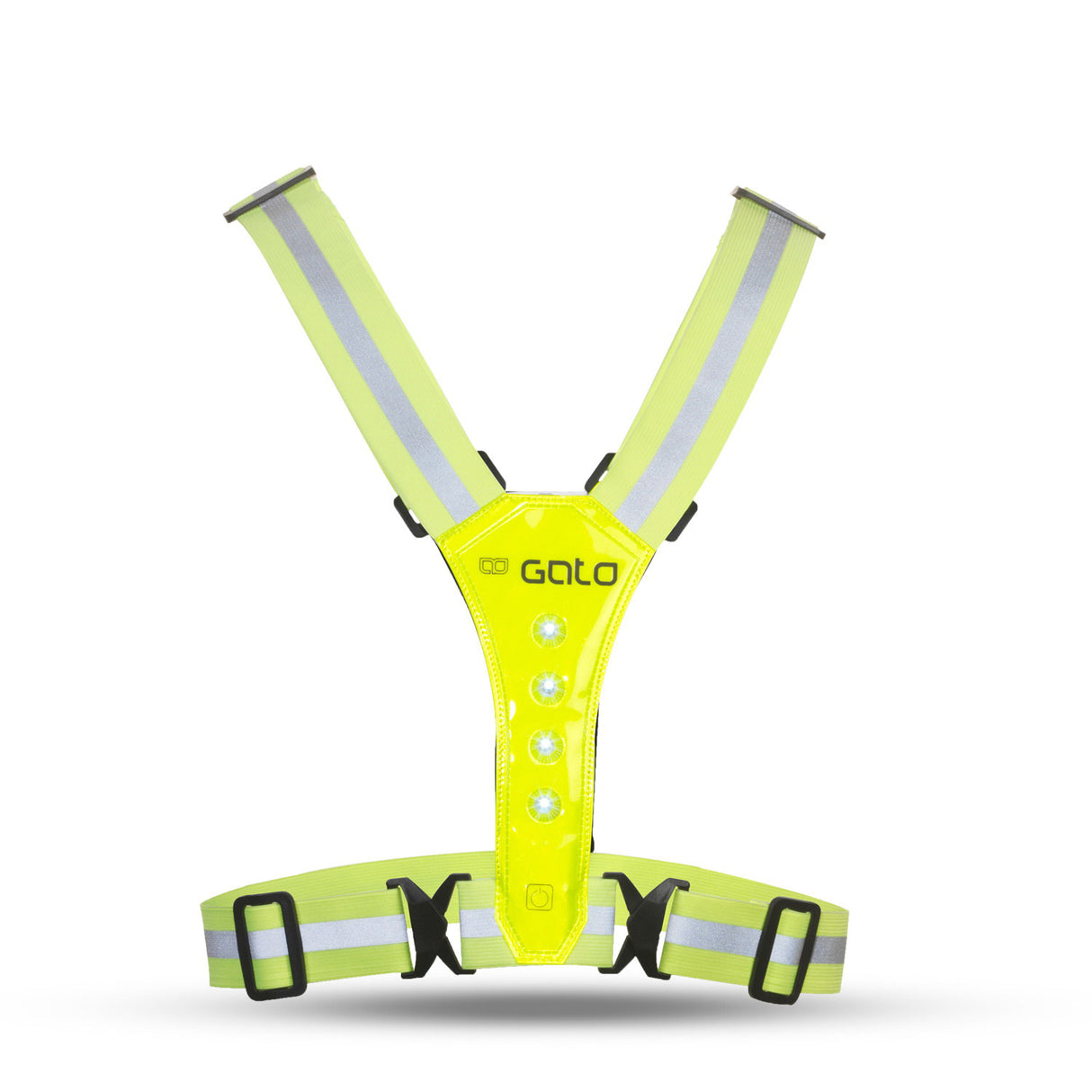 Gato Kids led safer vest neon yellow kids size