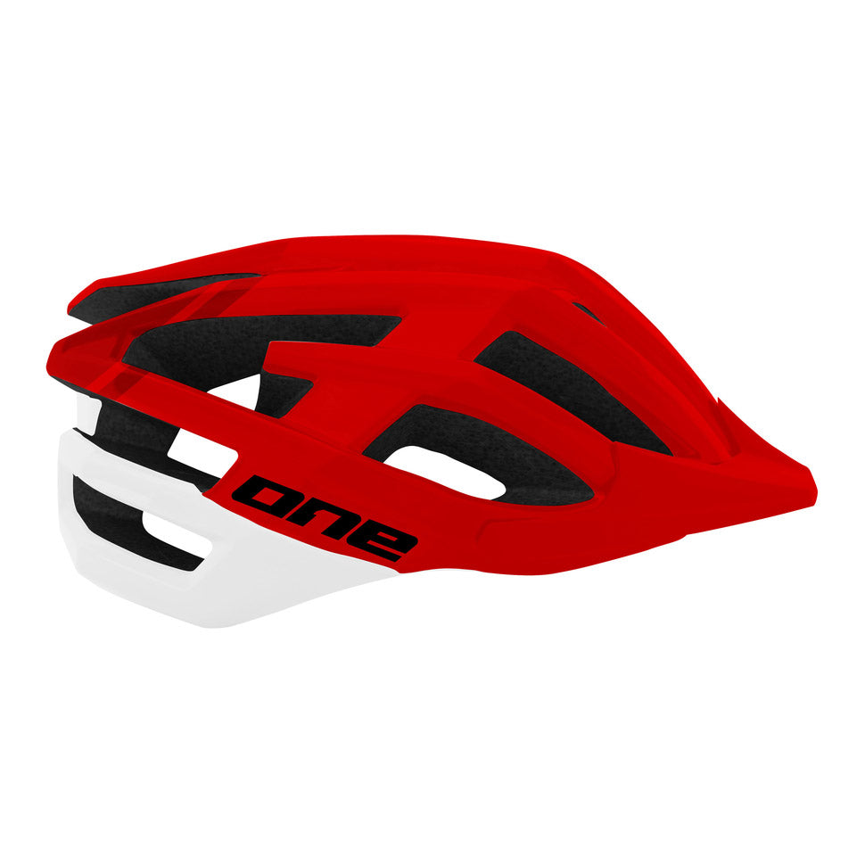 Un seul Helm Mtb Race S M (54-58) Rouge blanc