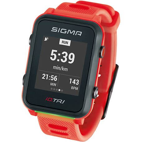 Sigma id.tri Neon Red Basic ZS Harts GPS ACTI ANT + BLE + Sensorset