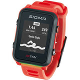 Sigma id.tri Neon Red Basic ZS Harts GPS ACTI ANT + BLE + Sensorset